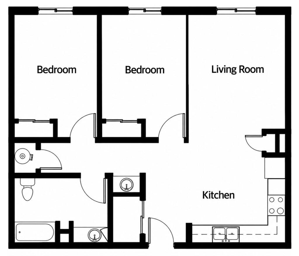 Alborada Grant 1 Bedroom Floor Plan
